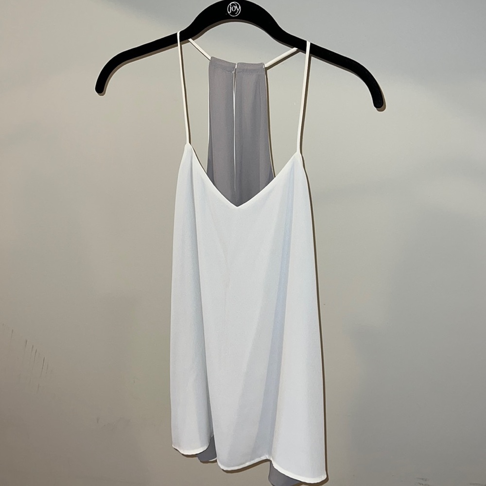 Reversible flowy, tank/blouse (sleeveless)